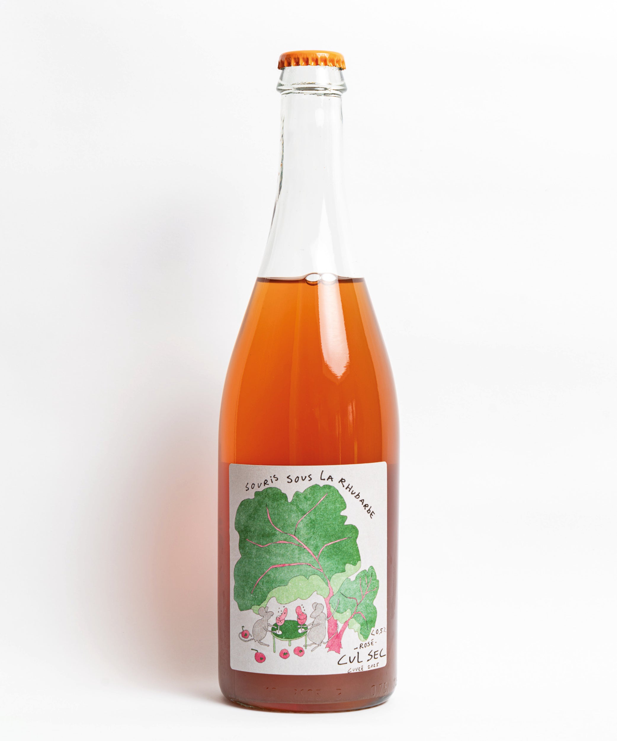 Souris sous la rhubarbe